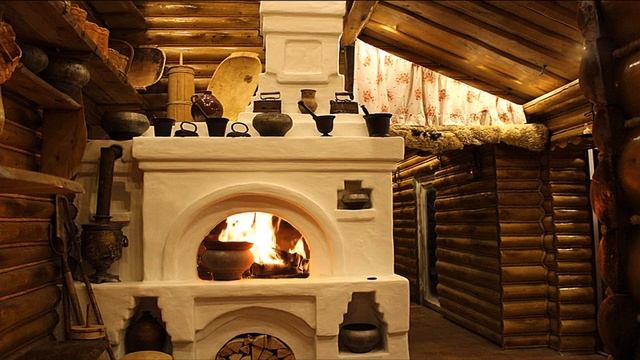 Футаж русской печи