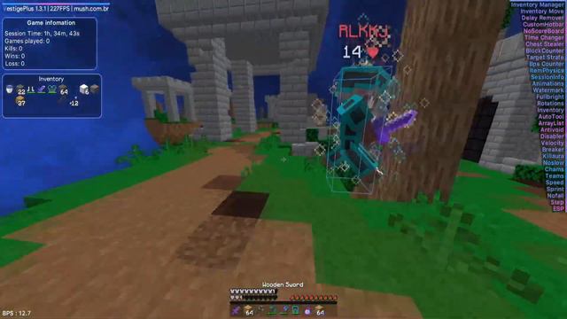 MushMC w/ VestigePlus | Tower, Sprint Scaff, NoFall, AntiVoid, NoSlow, Autoblock, Speed смотреть онлайн