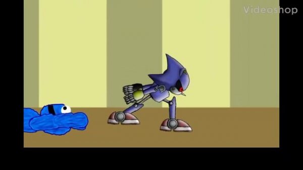 Cookie monster vs metal sonic[unfair video]