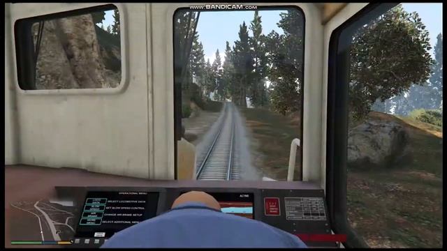 Управление грузовым поездом в GTA5 в миссии "под откос" смотреть онлайн