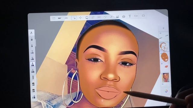 How To Shade a Cartoon Head on Autodesk Sketchbook (free mobile drawing app) смотреть онлайн