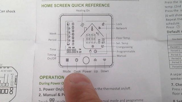 Установка и подключение сенсорного терморегулятора BHT-002 GB с функцией Wi-Fi для тёплого пола. смотреть онлайн