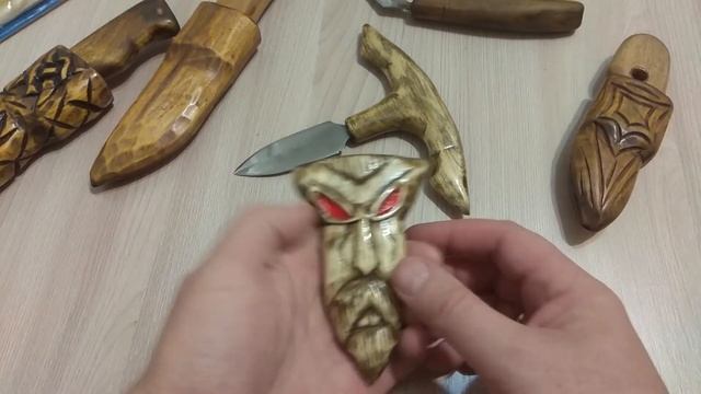 Самодельные ножны для ножа из дерева своими руками Резьба по дереву Wood Carving
