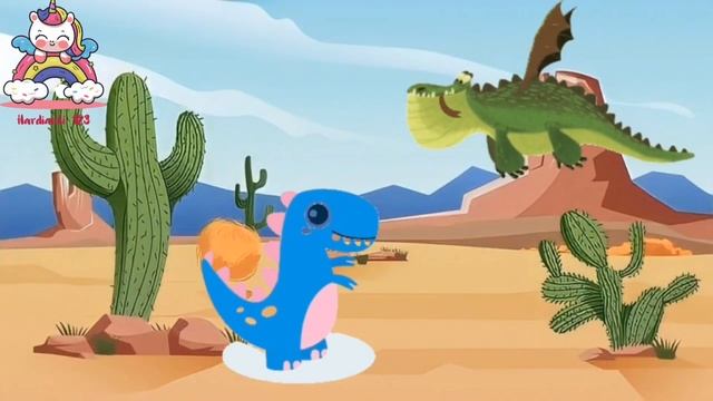Badannya Besar Tangannya Kecil | Dino Song | T - Rex | Lagu Anak Anak | Kartun Dinosaurus смотреть онлайн