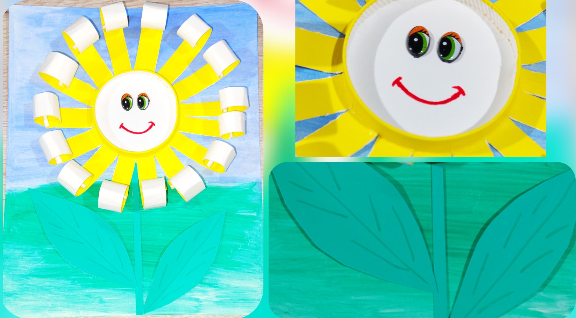 Аппликация солнышко из бумажного стаканчика.mp4 смотреть онлайн