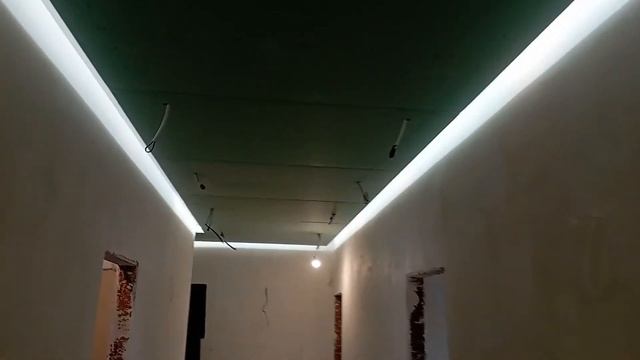 потолок из гкл с подсветкой смотреть онлайн