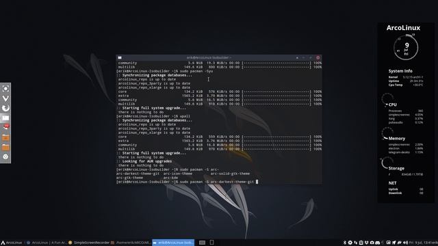 ArcoLinux : 2084 New theme : Arc-darkest-theme-git is on our repo смотреть онлайн