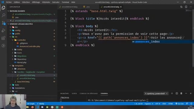 Live Coding : Créer des pages d'erreur personnalisées avec Symfony смотреть онлайн