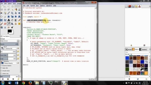 Gimp Scripting: Python Fu, Hello World and the error console