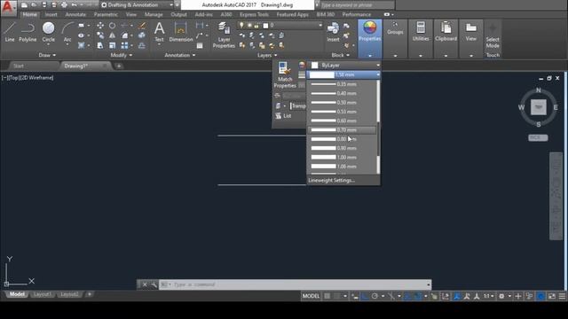 How to change line thickness in AutoCAD | AutoCAD Tutorial смотреть онлайн
