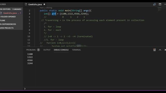 Learn traversing Array & for each loop in Java смотреть онлайн