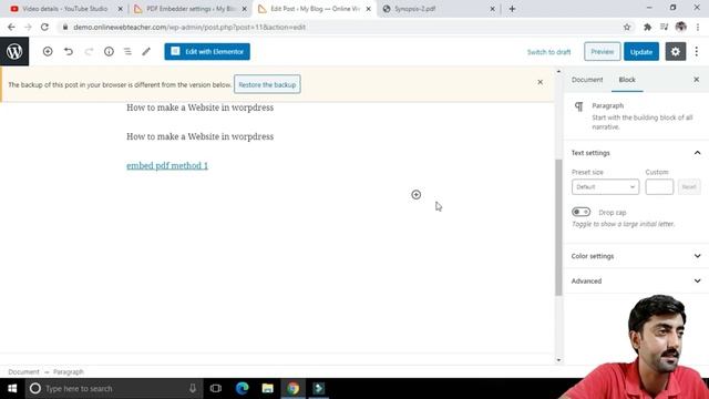 How to Embed PDF in WordPress | WordPress on page pdf viewer | Website Beginners смотреть онлайн