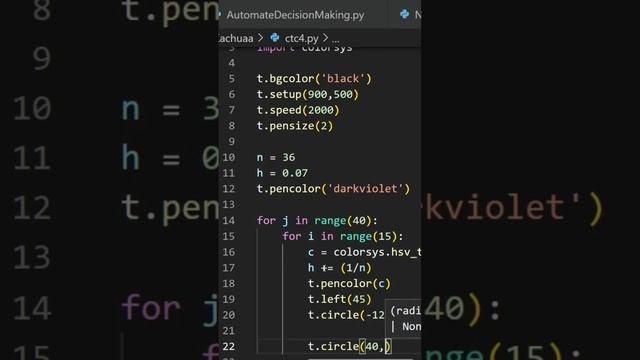 Amusing Arts With Turtle ?? #python смотреть онлайн