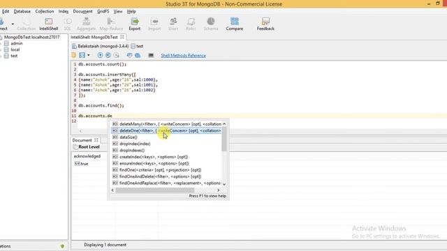 MongoDB - Remove Documents From Collection смотреть онлайн