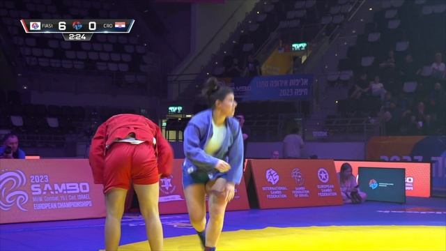 PROKOPENKO Alena vs GOBEC Lea Katarina. Women 80 kg. European Sambo Championships 2023 смотреть онлайн