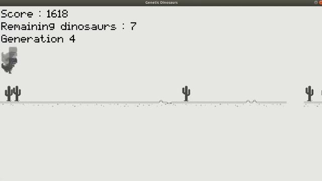 Genetic algorithm for Chrome dinosaur game смотреть онлайн