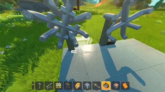 Гайд как делать шестерёнки и как они работают в Scrap Mechanic. смотреть онлайн