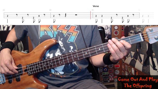 Come Out And Play by The Offspring - Bass Cover with Tabs Play-Along смотреть онлайн
