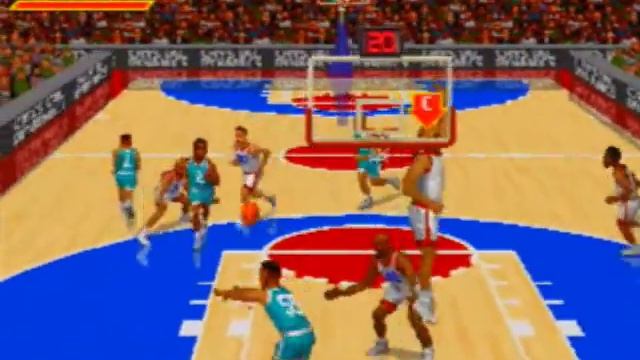 Slam 'n Jam '96 featuring Magic & Kareem Game Sample - Sega Saturn смотреть онлайн
