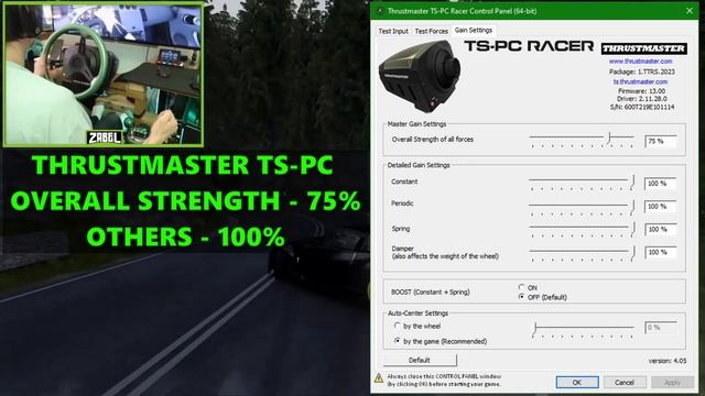 Assetto Corsa | 900° | Racing Wheel | Thrustmaster TS-PC FFB Settings смотреть онлайн