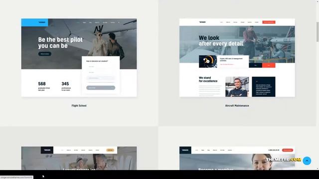 Winger - Aviation and Flight School WordPress Theme aircraft flight academy Build Website смотреть онлайн