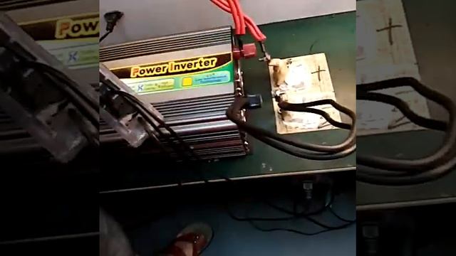 Modify Sine Wave Inverter 24V 220V 5000W Full Load Testing