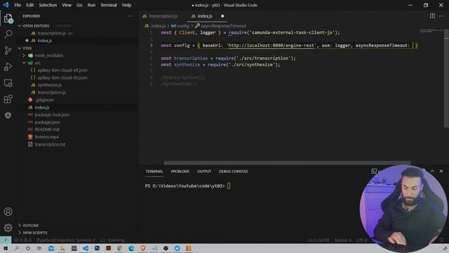 Criando uma interface para o código backend no Node Js usando External Tasks no Camunda / BPM смотреть онлайн