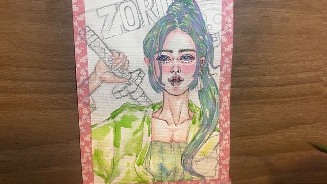 2023 MY STYLE,How to draw Zoro索隆 in watercolor,paint with me海賊王索隆,one piece跟我一起用水彩手繪索隆,#Hey moe黑毛畫畫 смотреть онлайн