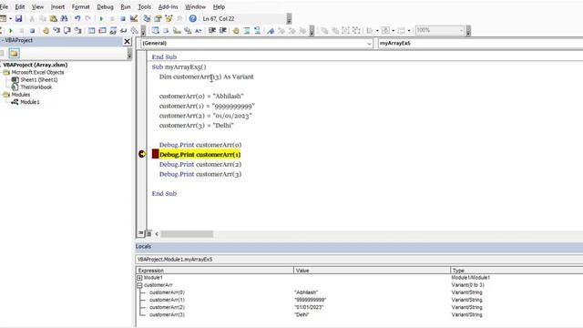 Use of Option Base statement Array-5 Excel VBA Part-21 (full hindi tutorial) смотреть онлайн