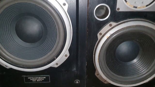 Электроника 100 АС-063 и 75 АС-065 тест звука. смотреть онлайн