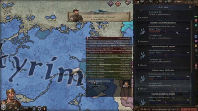 Crusader Kings 3 | Elder Kings 2 Mod|#12 Nordic Empire | The Interregnum | смотреть онлайн