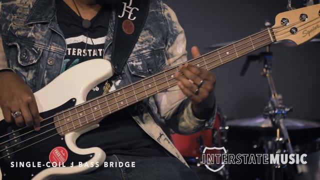 Squier Affinity Series Precision PJ Bass Guitar, Olympic White | Interstate Music смотреть онлайн