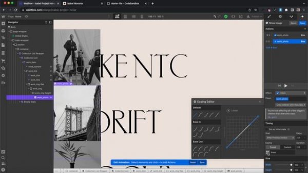 Advanced Portfolio List Interaction in Webflow