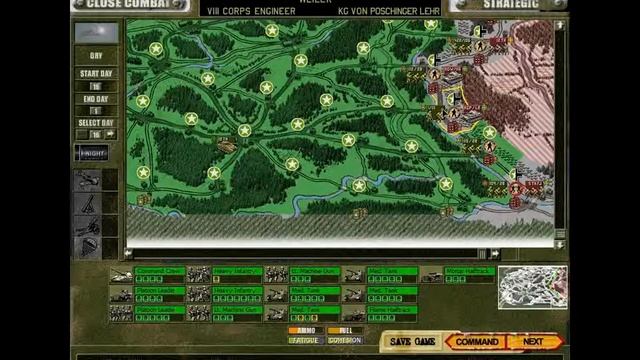Let's play Close Combat 5 Classic - The battle of the bulge mod P6 stratagic overview смотреть онлайн
