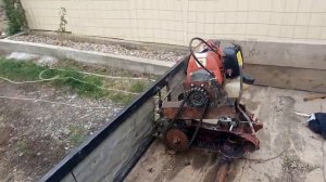 Лебёдка из бензотриммера