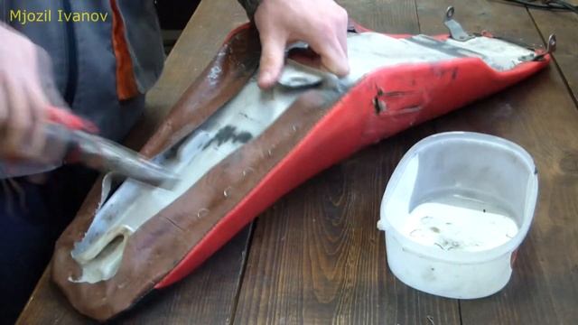 Будни в гараже №11 перетяжка сиденья кроссового\эндуро мотоцикла