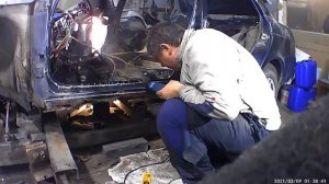 LADA PRIORA Как поменять порог и усилитель не трогая среднию стойку и задние крыло и т д !!