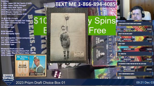 Vintage Breaks Live Stream: 12/3/2023 MONOPOLY смотреть онлайн