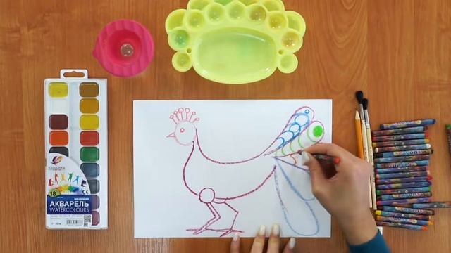 Птица счастья». Смешанная техника | ИЗОБРАЗИТЕЛЬНОЕ ИСКУССТВО | 1 класс смотреть онлайн