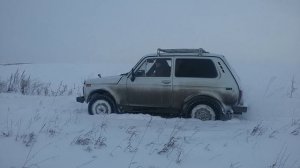 На ниве по снегу на Кама Флейм