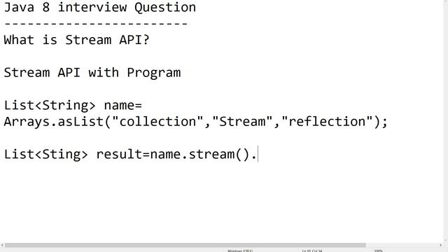 Stream API with Example/Java 8 Interview/intermediate operation/terminal Operation /Map/FlatMap смотреть онлайн