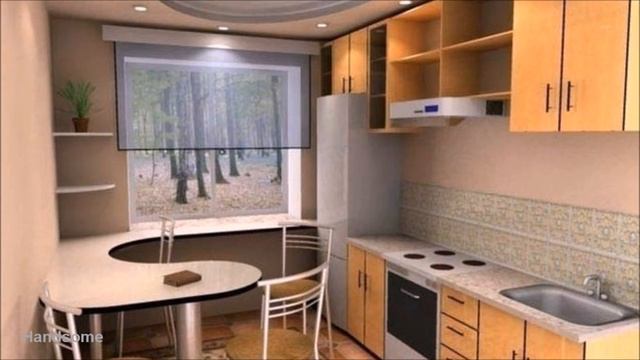 Обеденные Столы Для Маленькой Кухни / Dining Tables / Small Kitchen Design / смотреть онлайн