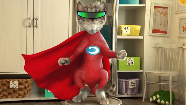 LITTLE KITTEN ADVENTURE CARTOON FUNNY VIDEO FOR TODDLERS - PET CARE GAME AND CUTE ANIMATED CAT