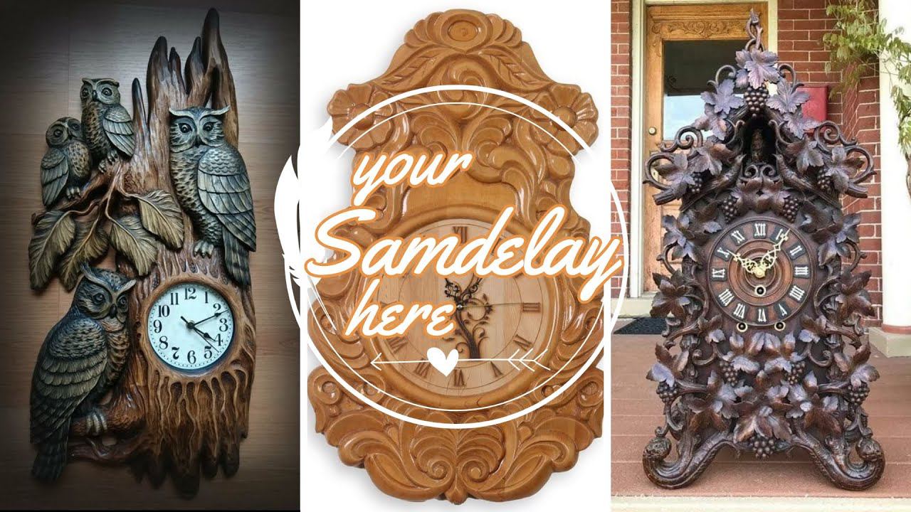 Handcrafted Wooden Clocks | Резные часы из дерева