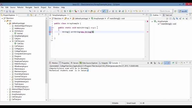 Java Programming tutorial: How to declare an Array in JAVA with example смотреть онлайн