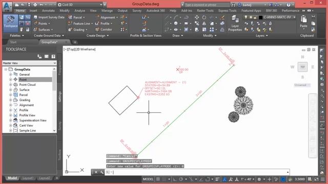 Using AutoCAD Groups in Civil 3D to help organize geometry. смотреть онлайн