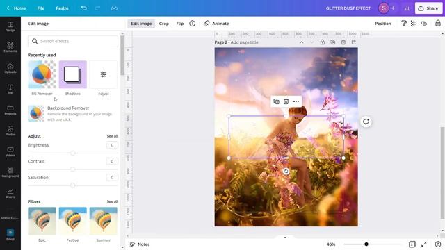 CANVAPLAY | GLITTER DUST EFFECT (Easy Canva Tutorial, Design Effect) смотреть онлайн
