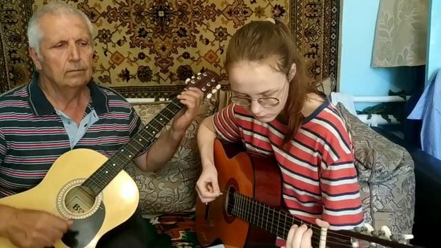 Игра на гитаре | Композиция"Ля мажор" | Исполняет дуэт смотреть онлайн