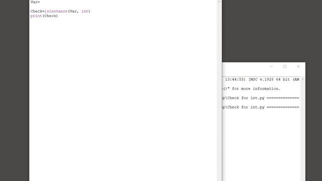 Python Variables - Check whether a variable is an integer смотреть онлайн