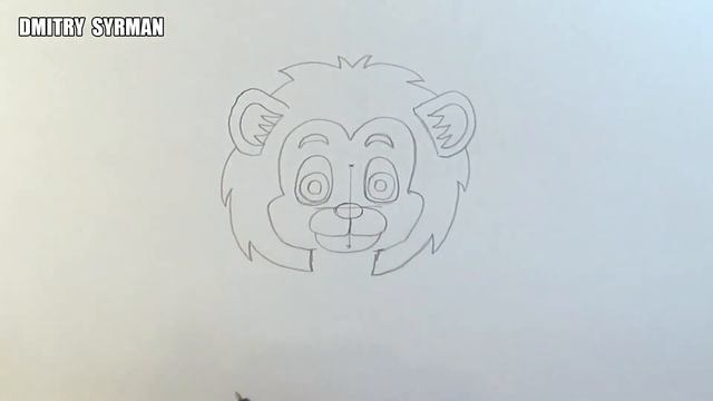 How to draw a cute Lion, Как нарисовать Львёнка смотреть онлайн